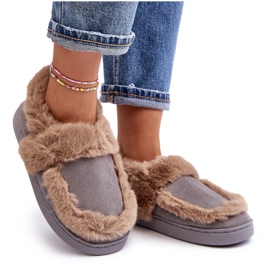 Ciabatte Da Donna Con Pelliccia Grigia Sailey grigio