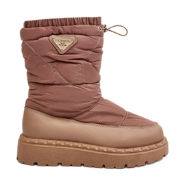 Doposci da donna con suola spessa, colore lureta beige scuro