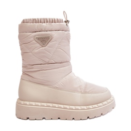 Doposci da donna con suola spessa, colore lureta beige chiaro