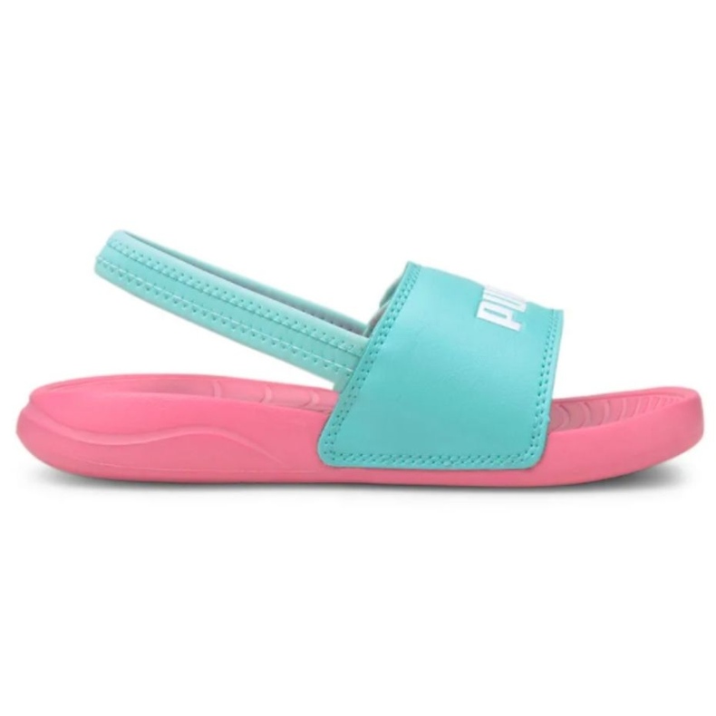 Sandali da bambino Puma Popcat 20 Backstrap Ac rosa 380555 08 blu