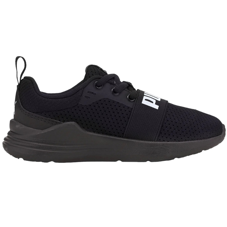 Scarpe da bambino Puma Wired Run nere 374216 01 nero