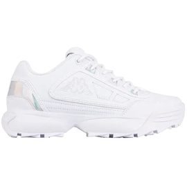 Scarpe Kappa Rave Gc da donna bianche e argento 242681GC 1010 bianco