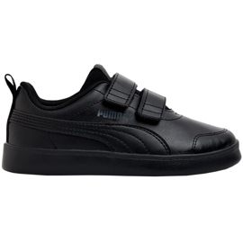 Scarpe da bambino Puma Courtflex v2 V Ps nere 371543 06 nero