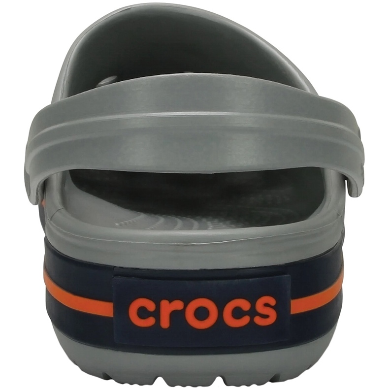 Zoccoli da uomo Crocs Crocband Clog grigio e arancione 11016 01U