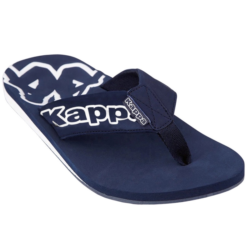 Ciabatte da uomo Kappa Aryse blu navy e bianche 243111 6710