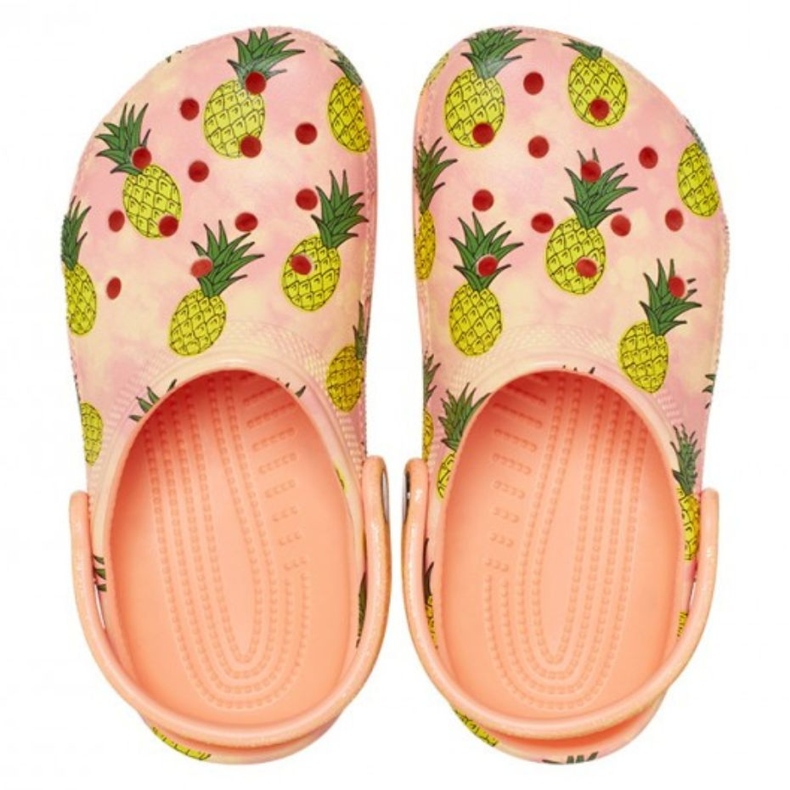 Zoccoli per bambini Crocs Classic Party Kids arancioni 207826 83E arancia