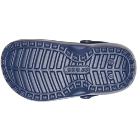 Zoccoli per bambini Crocs Lined Clog, blu navy 207009 459