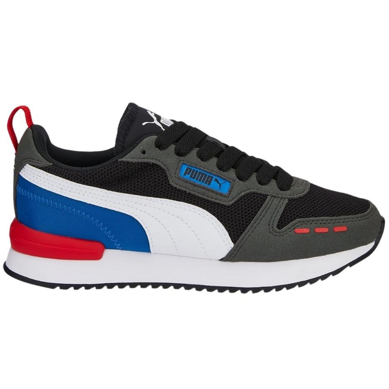 Scarpe da bambino Puma R78 Jr nero-grigio-blu 373616 29 bianca