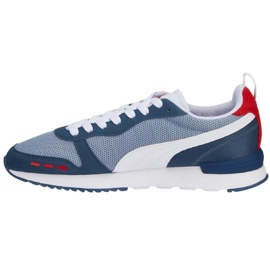 Scarpe Puma R78 da uomo blu e bianche 373117 61