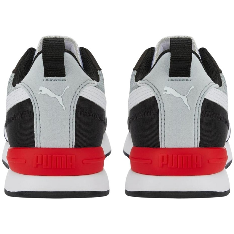 Scarpe Puma R78 da uomo nere e grigie 373117 66 bianca