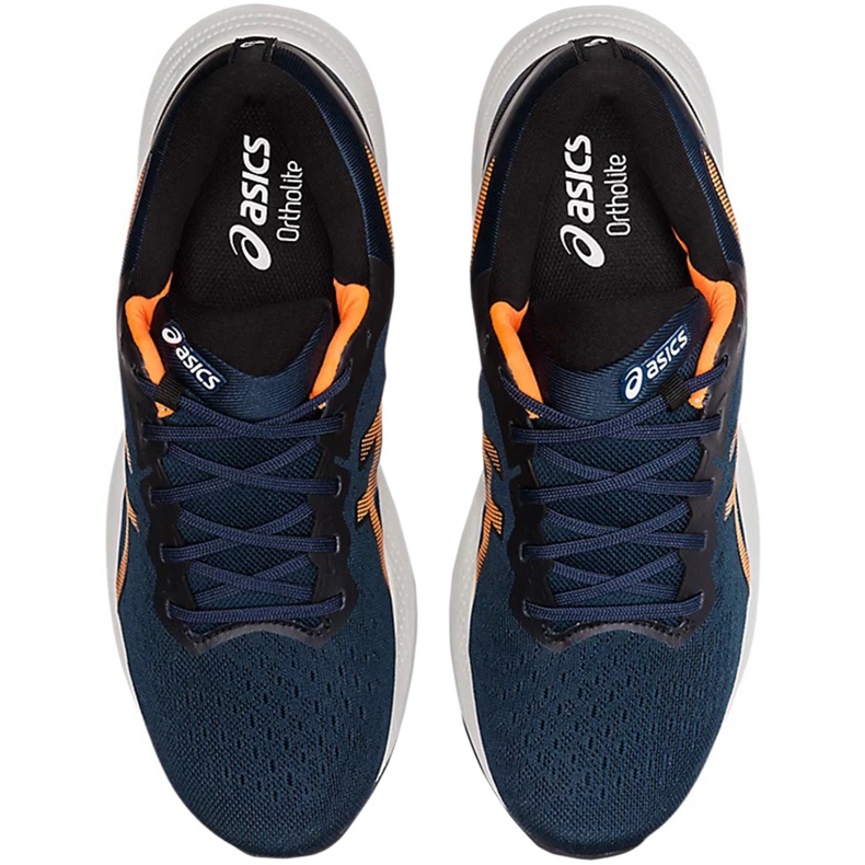 Scarpe da corsa da uomo Asics Gel Pulse 13, blu navy e arancione 1011B175 403