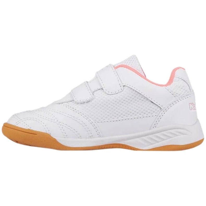 Scarpe da bambino Kappa Kickoff K bianche e rosa 260509K 1072 bianca