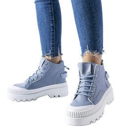Sneakers con plateau Grotta blu