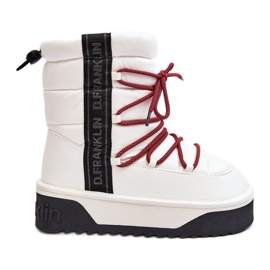 Doposci da Donna Con Suola Spessa Vegan D.Franklin DFSH371007 Bianco
