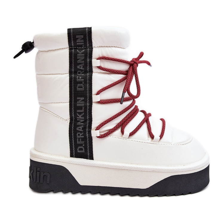 Doposci da Donna Con Suola Spessa Vegan D.Franklin DFSH371007 Bianco bianca