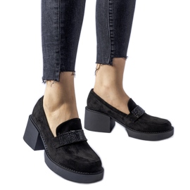 Scarpe nere con un enorme tacco Harrisburg nero