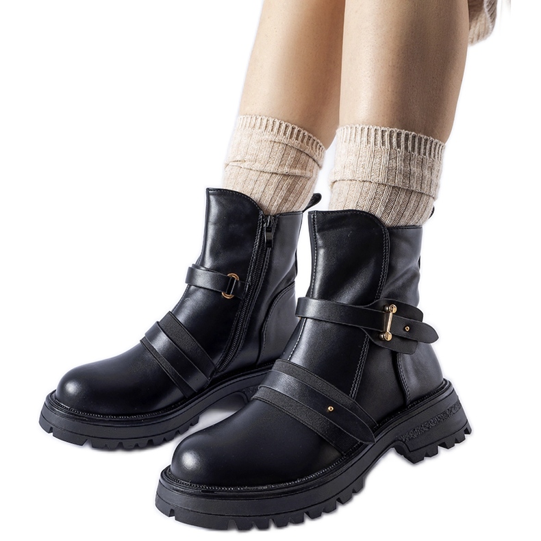 Stivali Laderoute isolati neri nero