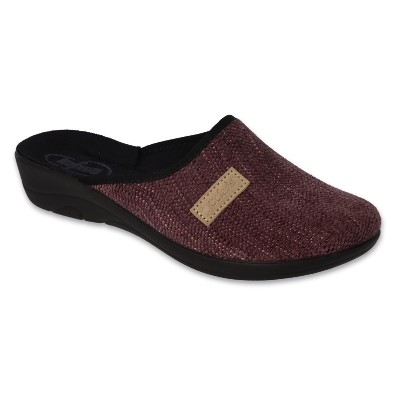 Ciabatte fondo da donna Befado 552D020, bordeaux rosso