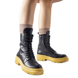 Sneakers nere con suola Quennie colorata nero
