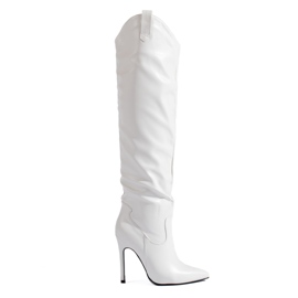 Stivali bianchi con tacco da donna Shelovet bianco