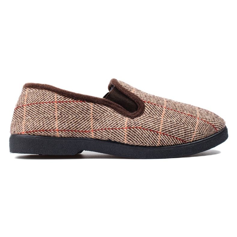 Comode pantofole da uomo marroni della Shelovet marrone