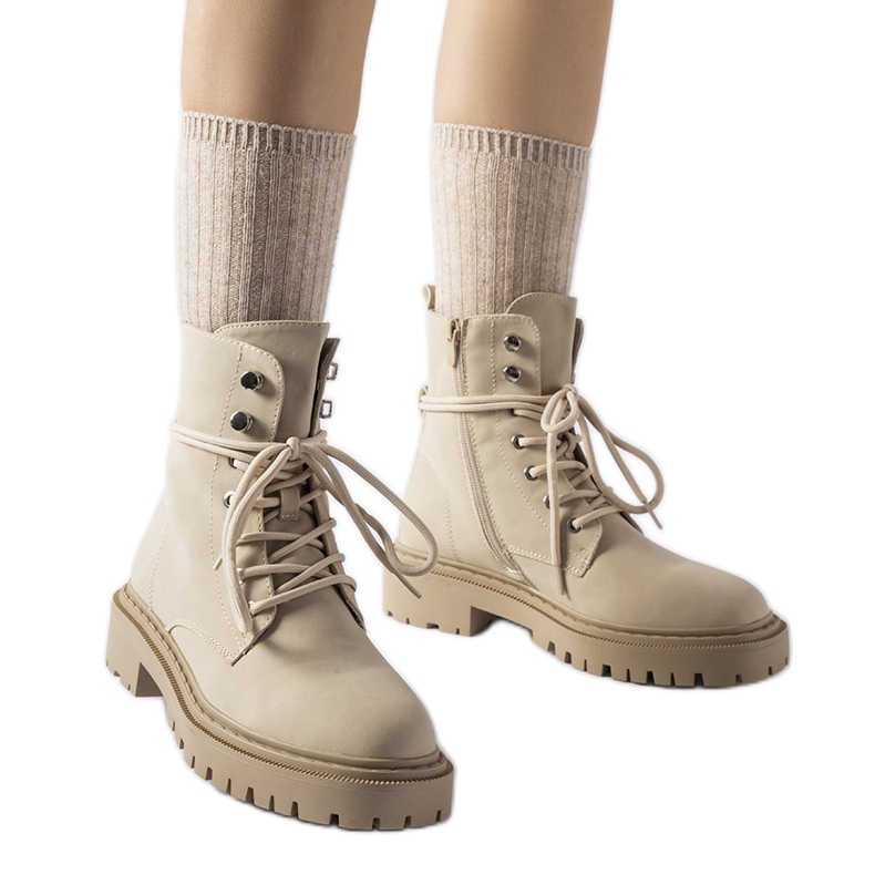 Stivali bassi beige con protezione Brattle