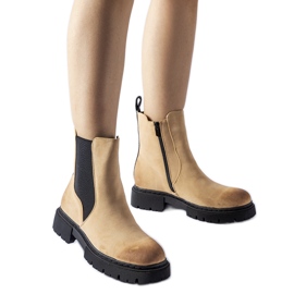 Stivaletti Piedalue opachi isolanti beige
