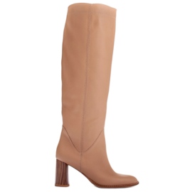 Marco Shoes Stivali con tacco alto beige