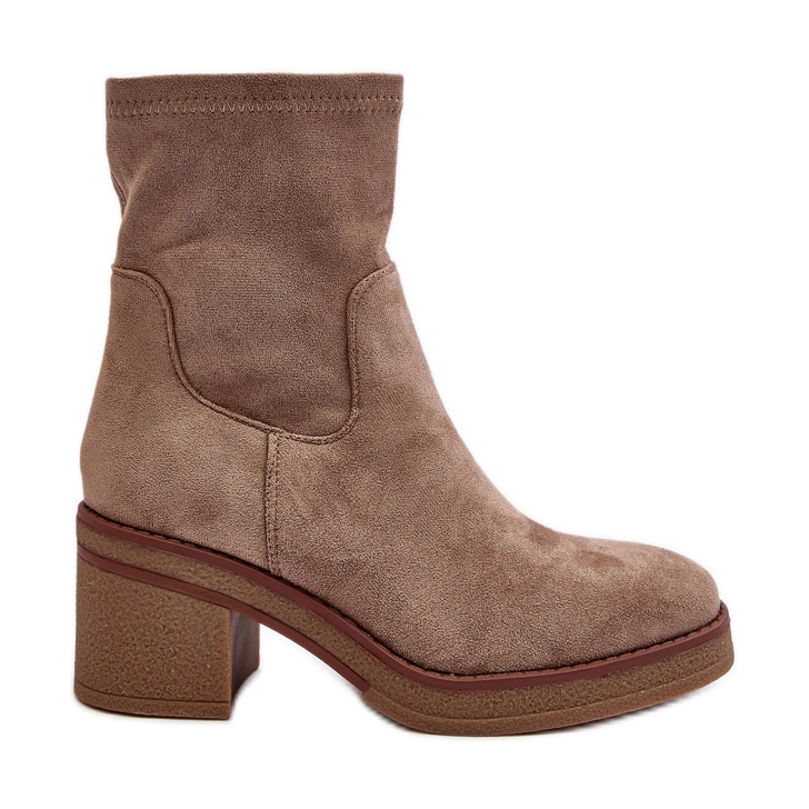 Stivali Tacco Alto da Donna Beige Argastis