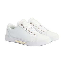 Tommy Hilfiger Golden Hw Court Sneaker W scarpe FW0FW075600K7 bianco