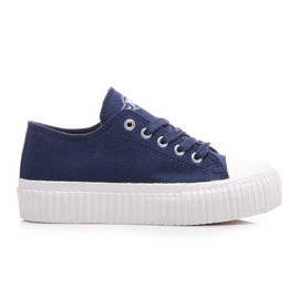 New Age Sneakers platform come creepers blu