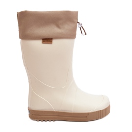 Lemigo Wave Gokids 983 Stivali Wellington da bambino con colletto, Beige