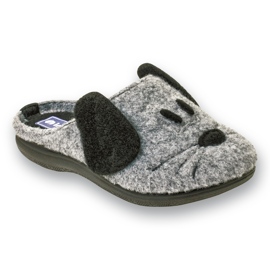 Pantofole per bambini caldi inblu 708x005 grigio