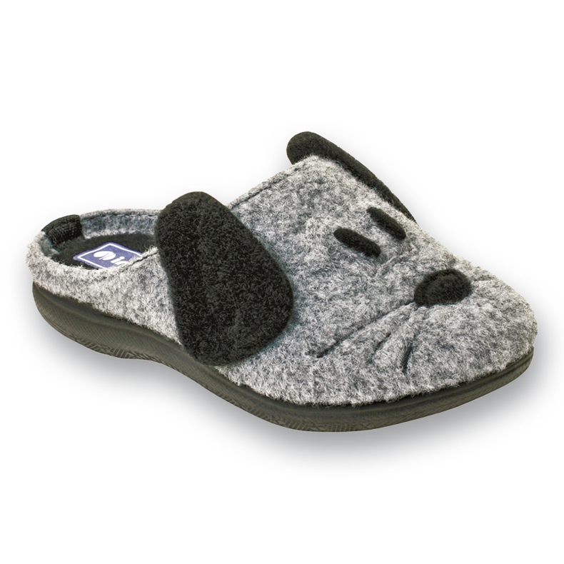 Pantofole per bambini caldi inblu 708x005 grigio