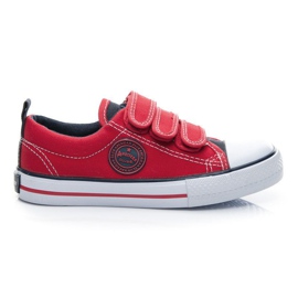 American Club Sneakers in velcro rosso