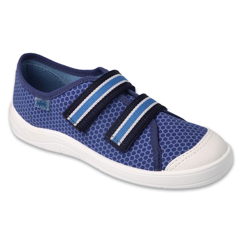 Ciabatte per bambini Befado con velcro 772X003 blu navy