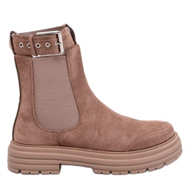 Stivaletti Chelsea da donna Carls Khaki beige