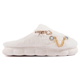 Ciabatte da donna bianche con decorazioni Shelovet bianca