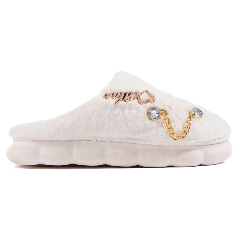 Ciabatte da donna bianche con decorazioni Shelovet bianca