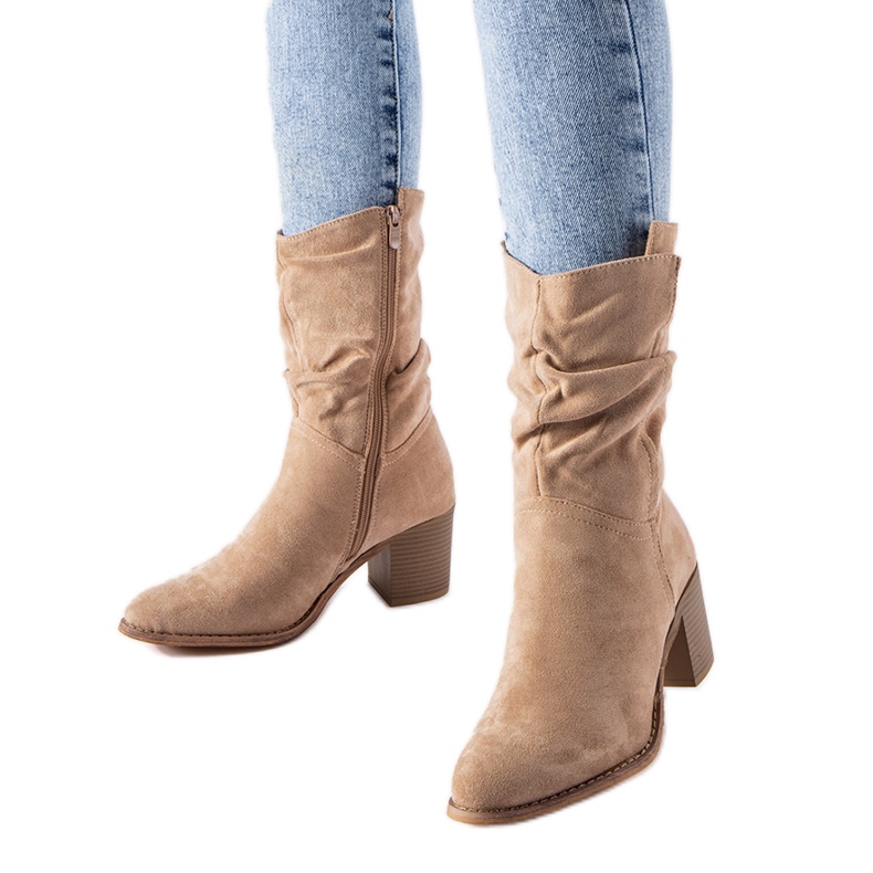 Stivali da cowboy isolanti beige di Filomena