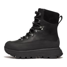 Scarponi da trekking FitFlop Neo-D-Hyker impermeabili in tessuto/pelle scamosciata W GP3-090 nero
