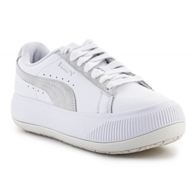 Scarpe Puma Mayu Mix W in pelle scamosciata 382581-05 bianca