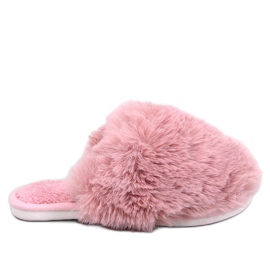 Pantofole in pelliccia da donna Calvert, rosa