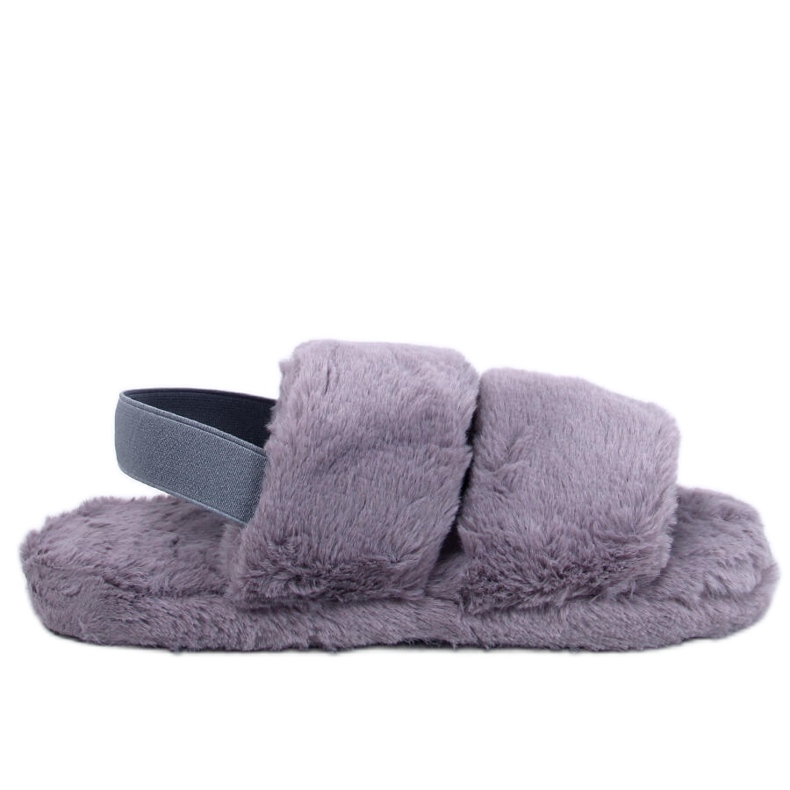 Ciabatte da donna Rhodes Grey con elastico grigio