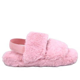 Ciabatte da donna Rhodes con fascia elastica, colore rosa
