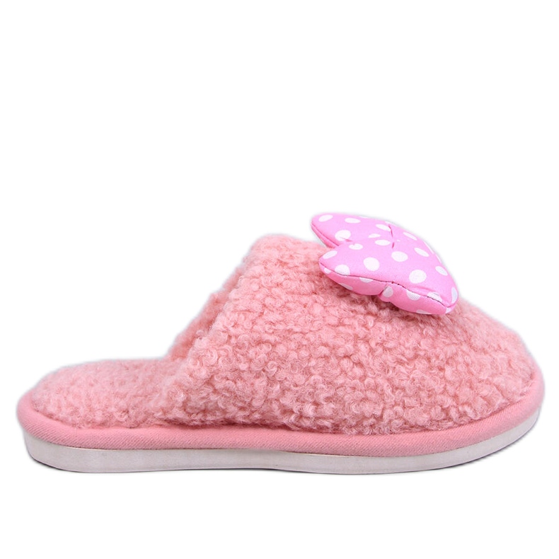 Bambino Pantofole per bambini rosa con fiocco