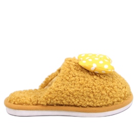 Ciabatte per bambini con fiocco, Child Yellow giallo