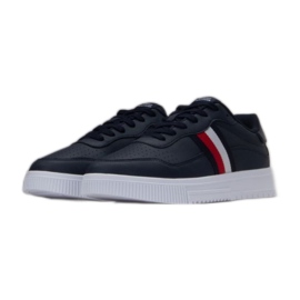 Scarpe Tommy Hilfiger Supercup Leather Stripes M FM0FM04824 DW5 blu