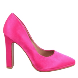 Décolleté in raso con tacco largo Olivv Fucsia rosa