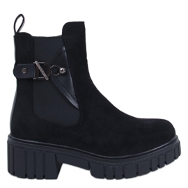 Errol Stivaletti Chelsea neri con plateau nero